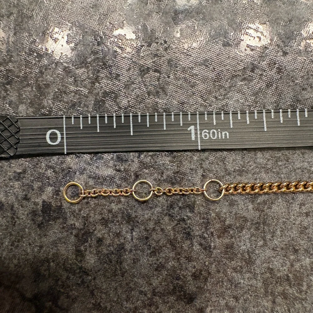 Coach Gold Anklet with Purple and Blue Accents - Picture 6 of 6